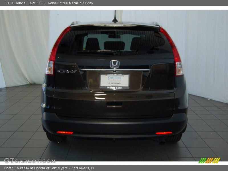 Kona Coffee Metallic / Gray 2013 Honda CR-V EX-L