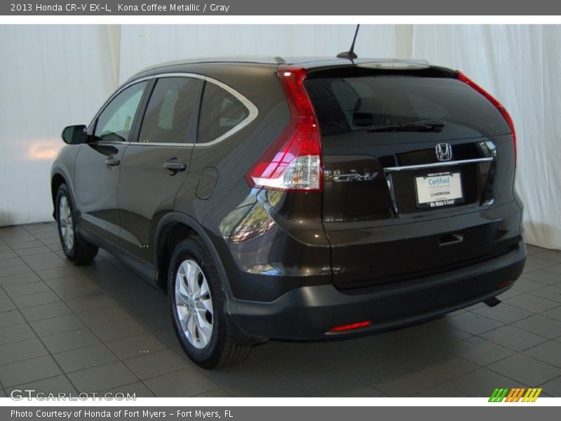 Kona Coffee Metallic / Gray 2013 Honda CR-V EX-L