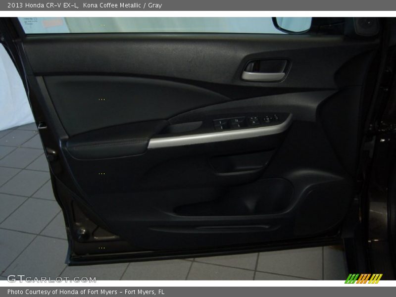 Kona Coffee Metallic / Gray 2013 Honda CR-V EX-L