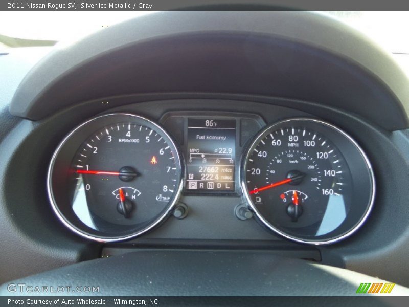 Silver Ice Metallic / Gray 2011 Nissan Rogue SV