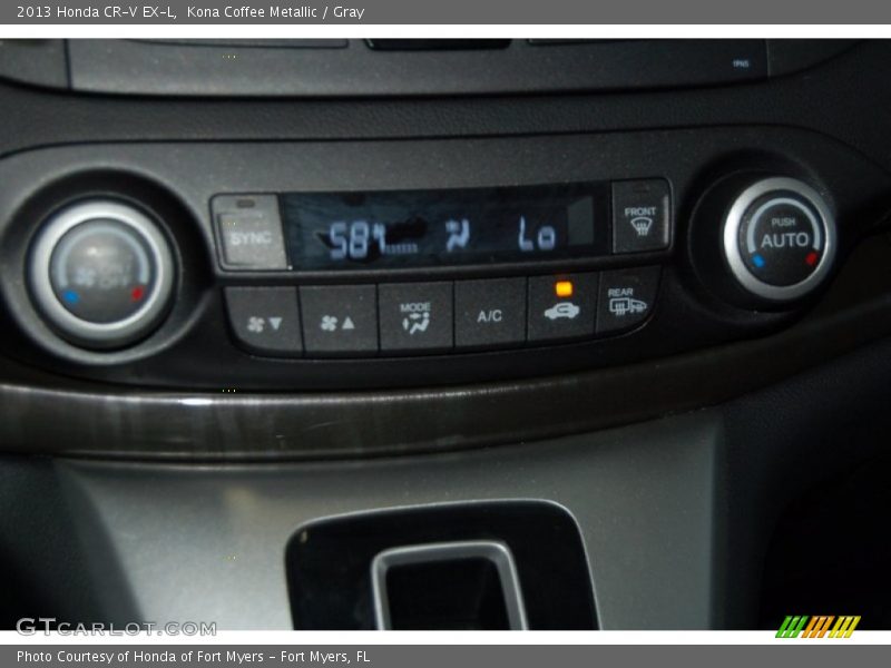 Kona Coffee Metallic / Gray 2013 Honda CR-V EX-L