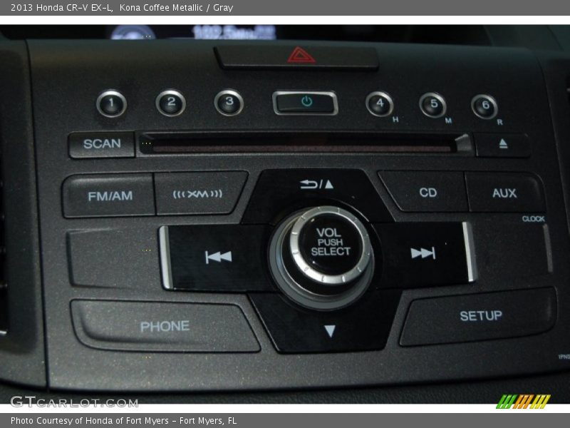Kona Coffee Metallic / Gray 2013 Honda CR-V EX-L