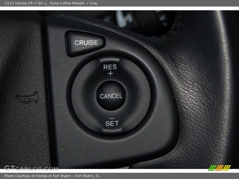 Kona Coffee Metallic / Gray 2013 Honda CR-V EX-L