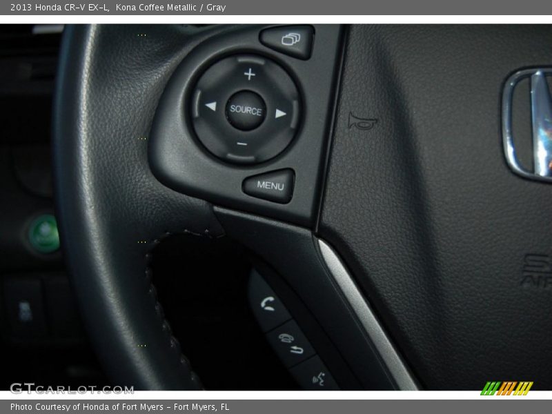 Kona Coffee Metallic / Gray 2013 Honda CR-V EX-L