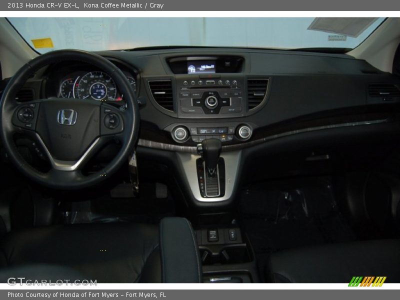 Kona Coffee Metallic / Gray 2013 Honda CR-V EX-L