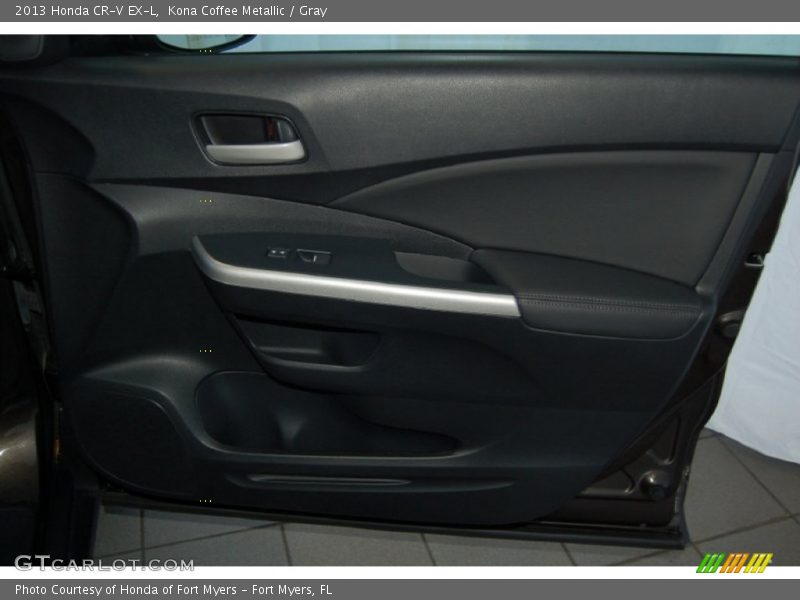 Kona Coffee Metallic / Gray 2013 Honda CR-V EX-L