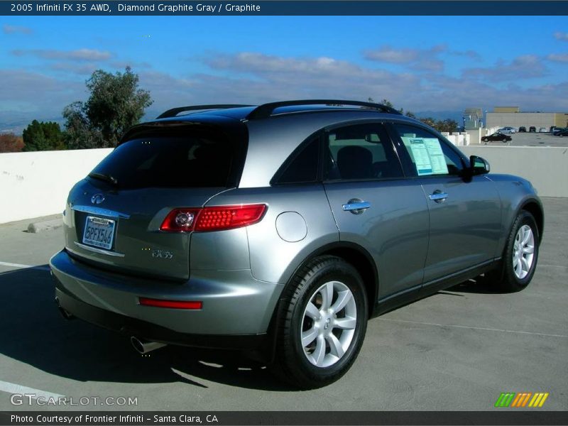 Diamond Graphite Gray / Graphite 2005 Infiniti FX 35 AWD
