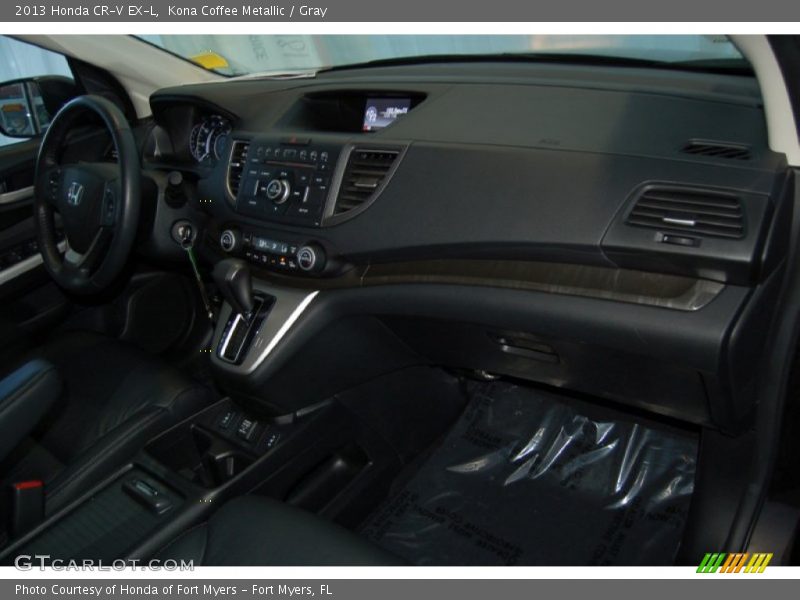 Kona Coffee Metallic / Gray 2013 Honda CR-V EX-L