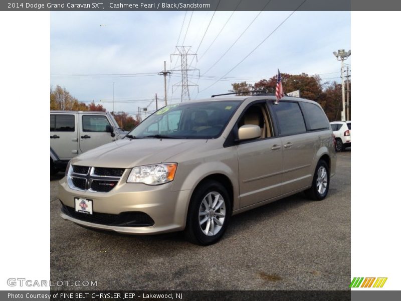 Cashmere Pearl / Black/Sandstorm 2014 Dodge Grand Caravan SXT