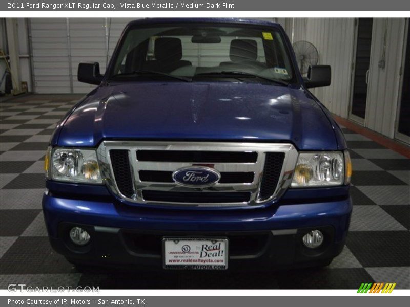 Vista Blue Metallic / Medium Dark Flint 2011 Ford Ranger XLT Regular Cab
