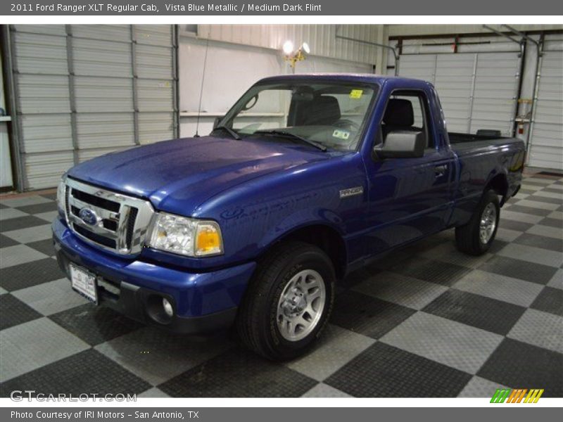 Vista Blue Metallic / Medium Dark Flint 2011 Ford Ranger XLT Regular Cab