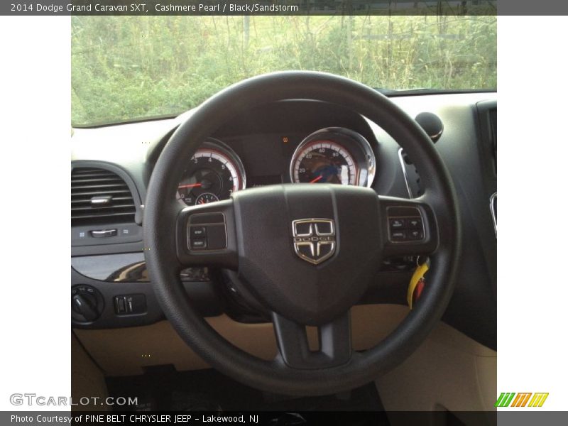 Cashmere Pearl / Black/Sandstorm 2014 Dodge Grand Caravan SXT