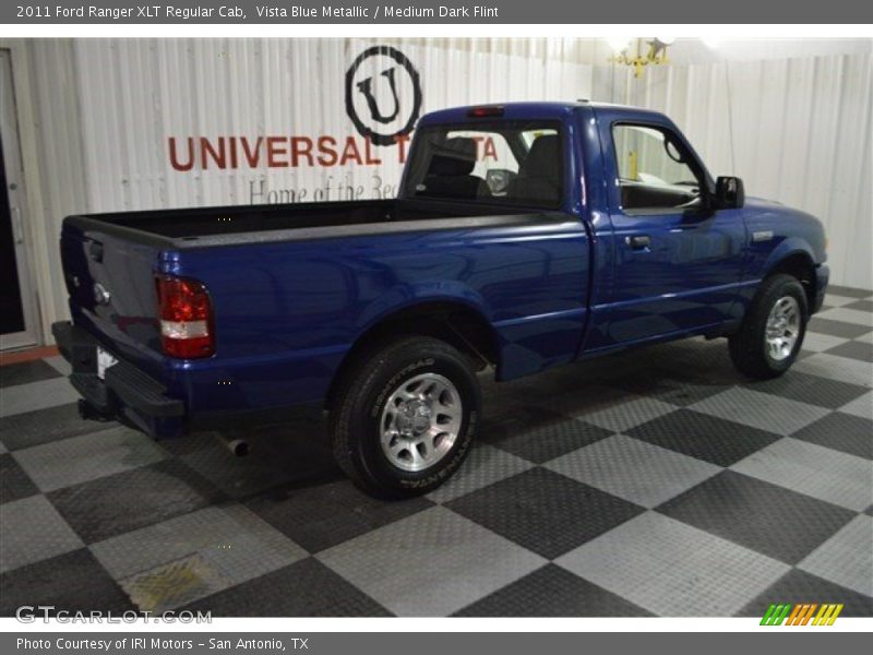 Vista Blue Metallic / Medium Dark Flint 2011 Ford Ranger XLT Regular Cab