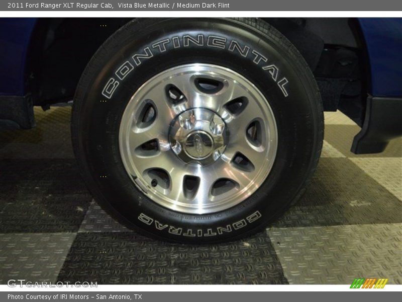 Vista Blue Metallic / Medium Dark Flint 2011 Ford Ranger XLT Regular Cab