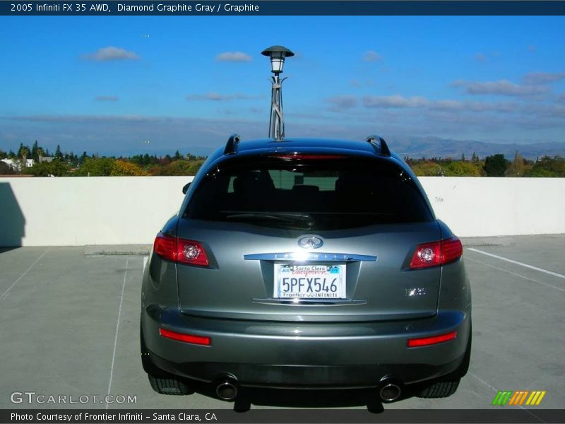 Diamond Graphite Gray / Graphite 2005 Infiniti FX 35 AWD