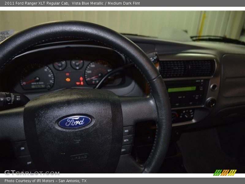 Vista Blue Metallic / Medium Dark Flint 2011 Ford Ranger XLT Regular Cab