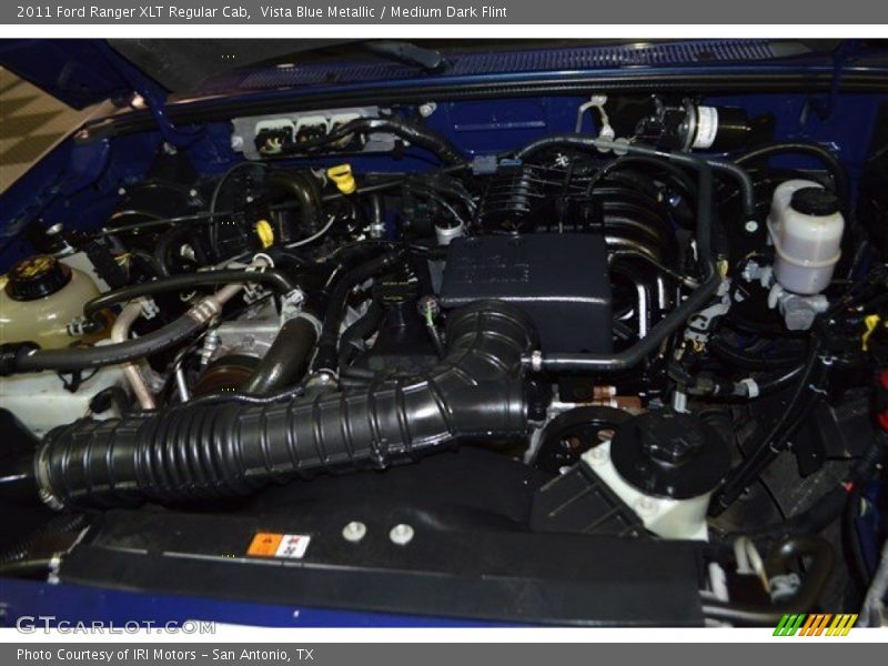 Vista Blue Metallic / Medium Dark Flint 2011 Ford Ranger XLT Regular Cab