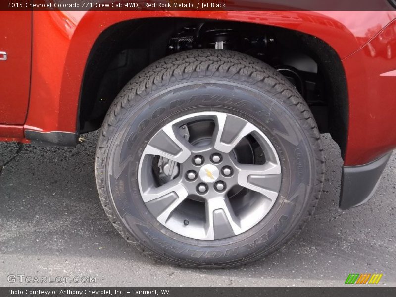 Red Rock Metallic / Jet Black 2015 Chevrolet Colorado Z71 Crew Cab 4WD