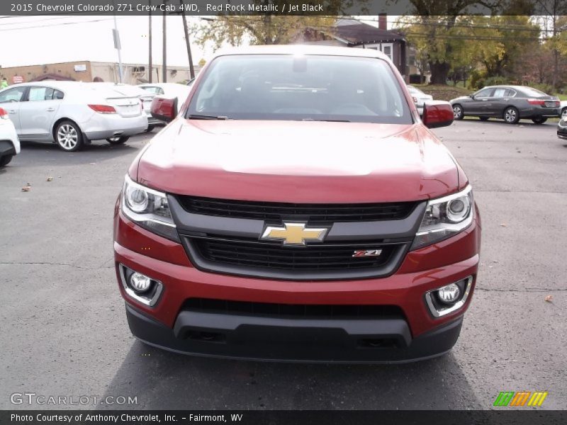 Red Rock Metallic / Jet Black 2015 Chevrolet Colorado Z71 Crew Cab 4WD