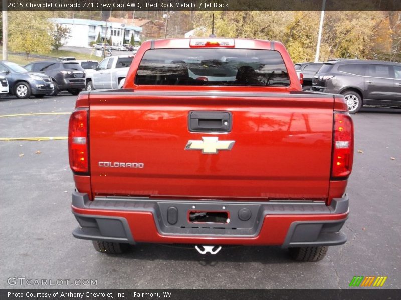 Red Rock Metallic / Jet Black 2015 Chevrolet Colorado Z71 Crew Cab 4WD