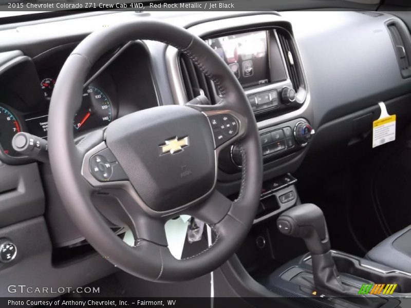 Red Rock Metallic / Jet Black 2015 Chevrolet Colorado Z71 Crew Cab 4WD