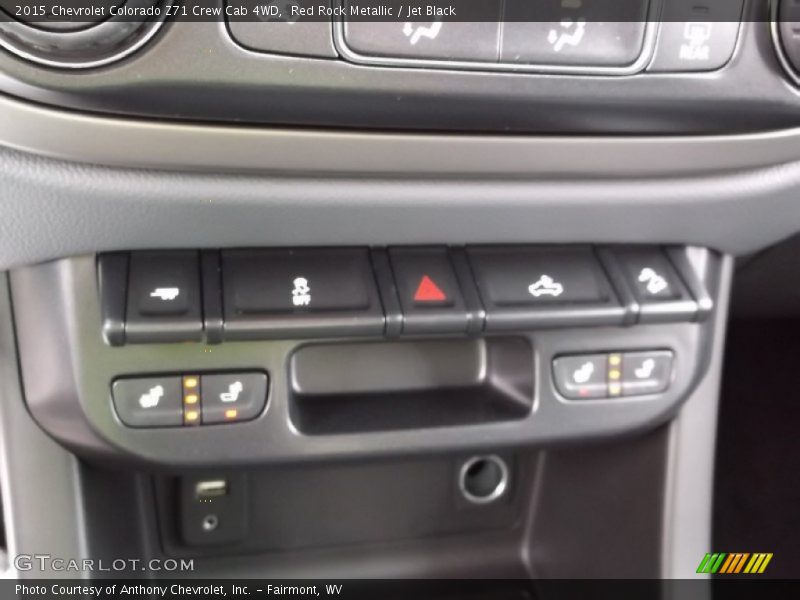 Red Rock Metallic / Jet Black 2015 Chevrolet Colorado Z71 Crew Cab 4WD