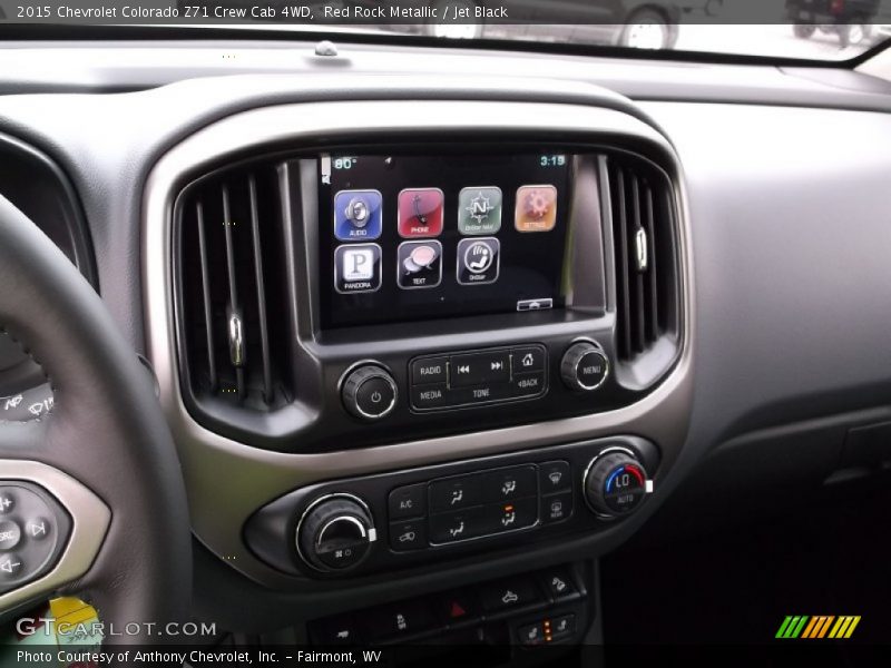 Red Rock Metallic / Jet Black 2015 Chevrolet Colorado Z71 Crew Cab 4WD