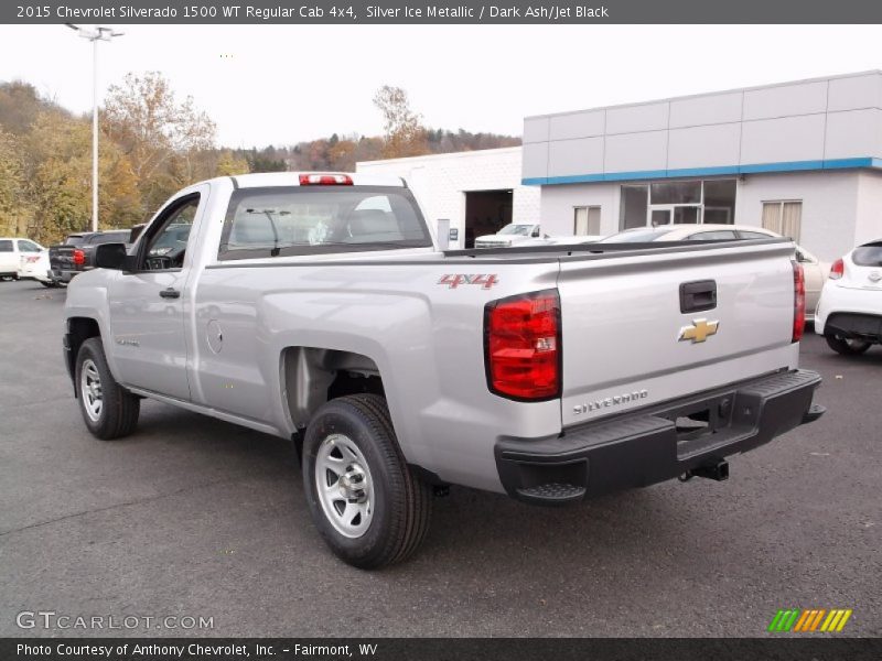 Silver Ice Metallic / Dark Ash/Jet Black 2015 Chevrolet Silverado 1500 WT Regular Cab 4x4