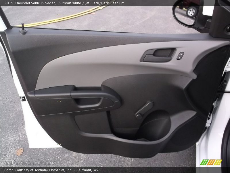 Summit White / Jet Black/Dark Titanium 2015 Chevrolet Sonic LS Sedan