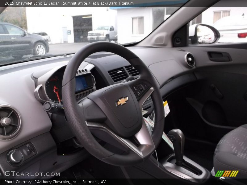 Summit White / Jet Black/Dark Titanium 2015 Chevrolet Sonic LS Sedan