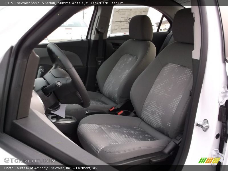 Summit White / Jet Black/Dark Titanium 2015 Chevrolet Sonic LS Sedan