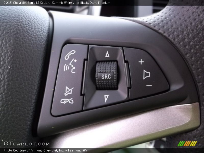 Summit White / Jet Black/Dark Titanium 2015 Chevrolet Sonic LS Sedan