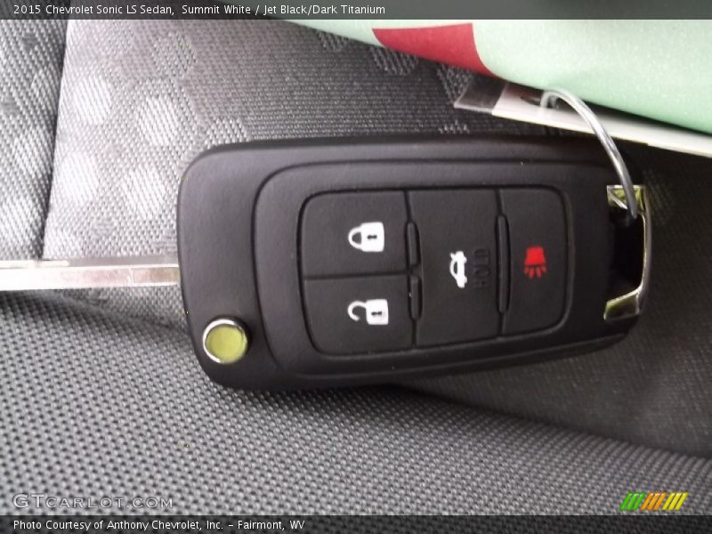 Summit White / Jet Black/Dark Titanium 2015 Chevrolet Sonic LS Sedan
