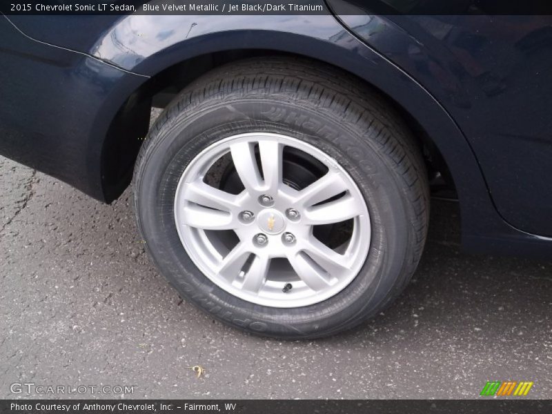 Blue Velvet Metallic / Jet Black/Dark Titanium 2015 Chevrolet Sonic LT Sedan