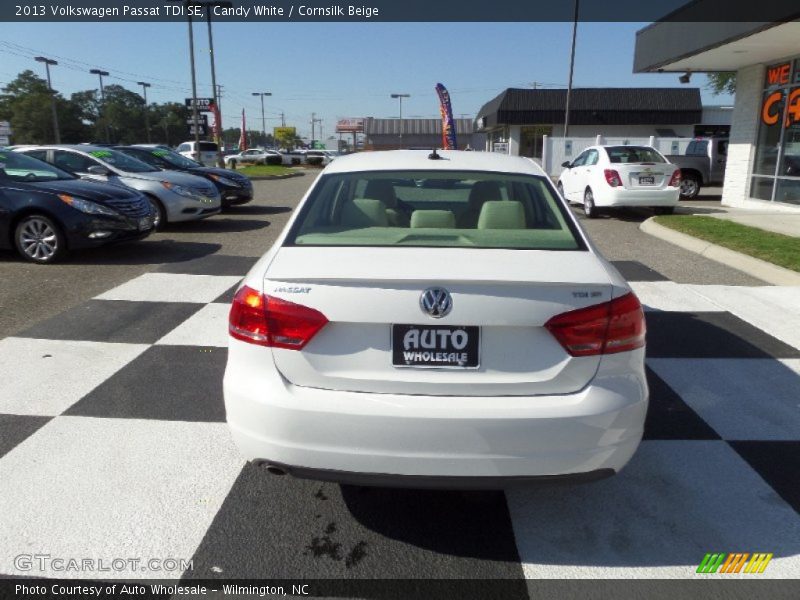 Candy White / Cornsilk Beige 2013 Volkswagen Passat TDI SE