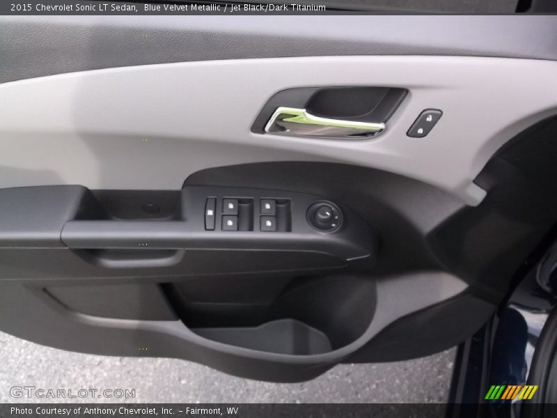 Blue Velvet Metallic / Jet Black/Dark Titanium 2015 Chevrolet Sonic LT Sedan