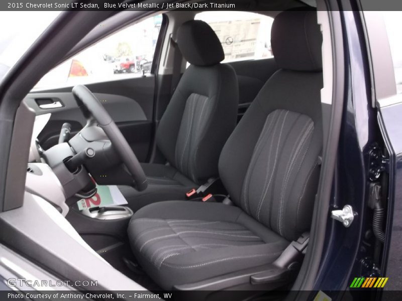 Blue Velvet Metallic / Jet Black/Dark Titanium 2015 Chevrolet Sonic LT Sedan