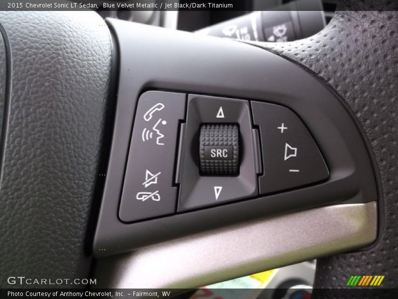 Blue Velvet Metallic / Jet Black/Dark Titanium 2015 Chevrolet Sonic LT Sedan