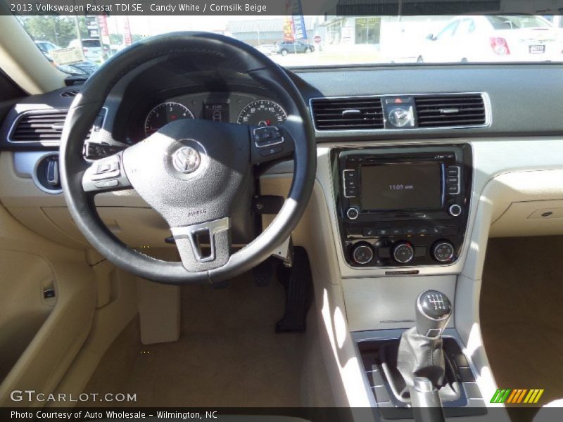 Candy White / Cornsilk Beige 2013 Volkswagen Passat TDI SE
