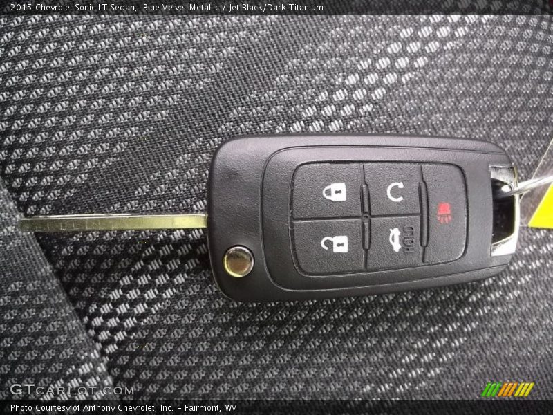 Blue Velvet Metallic / Jet Black/Dark Titanium 2015 Chevrolet Sonic LT Sedan