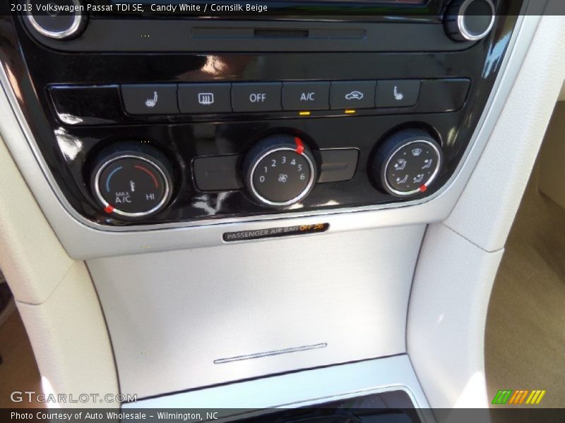 Candy White / Cornsilk Beige 2013 Volkswagen Passat TDI SE