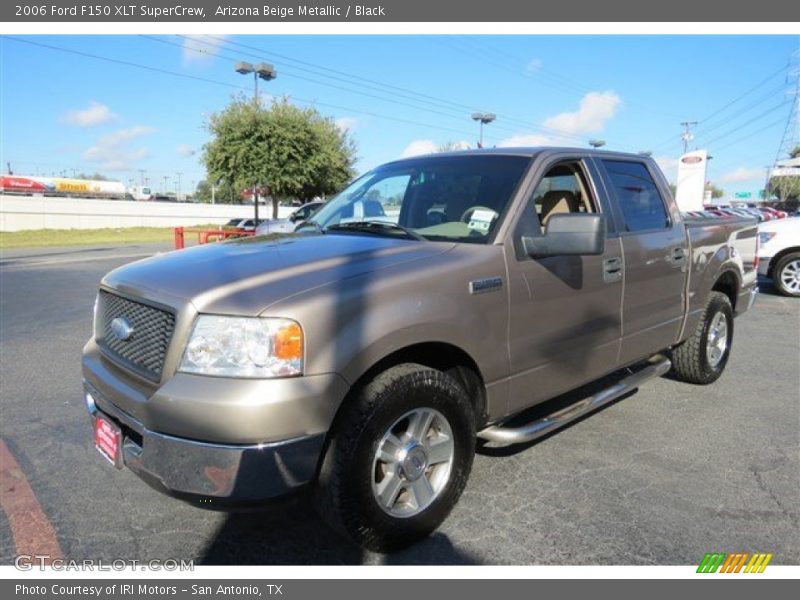 Arizona Beige Metallic / Black 2006 Ford F150 XLT SuperCrew