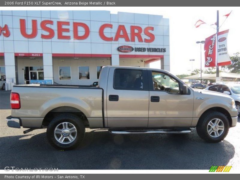 Arizona Beige Metallic / Black 2006 Ford F150 XLT SuperCrew
