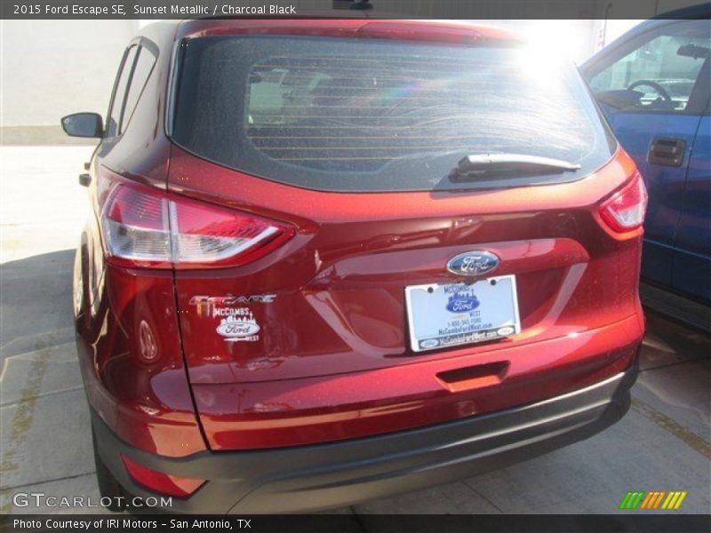 Sunset Metallic / Charcoal Black 2015 Ford Escape SE