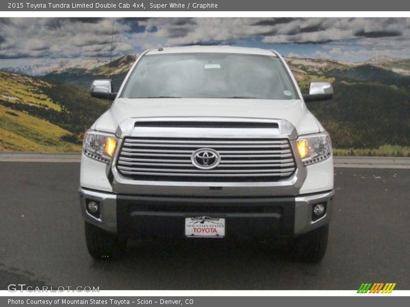 Super White / Graphite 2015 Toyota Tundra Limited Double Cab 4x4