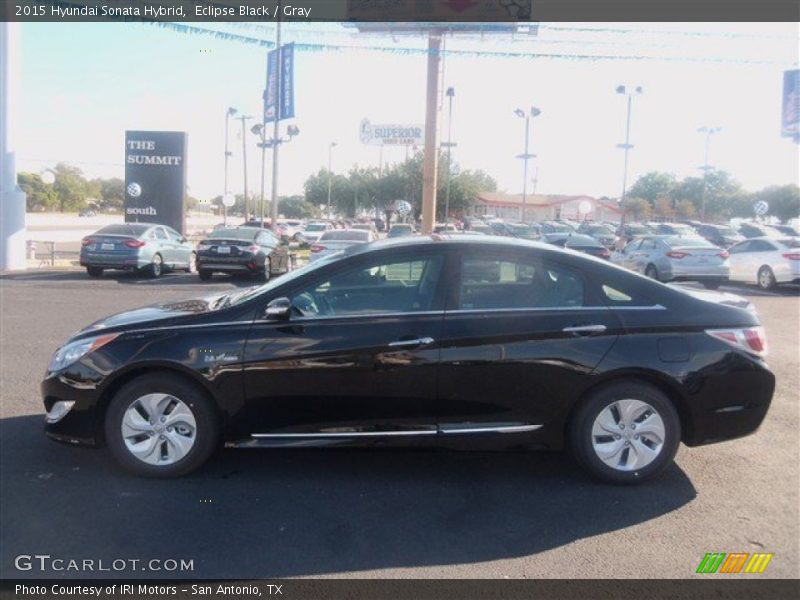 Eclipse Black / Gray 2015 Hyundai Sonata Hybrid