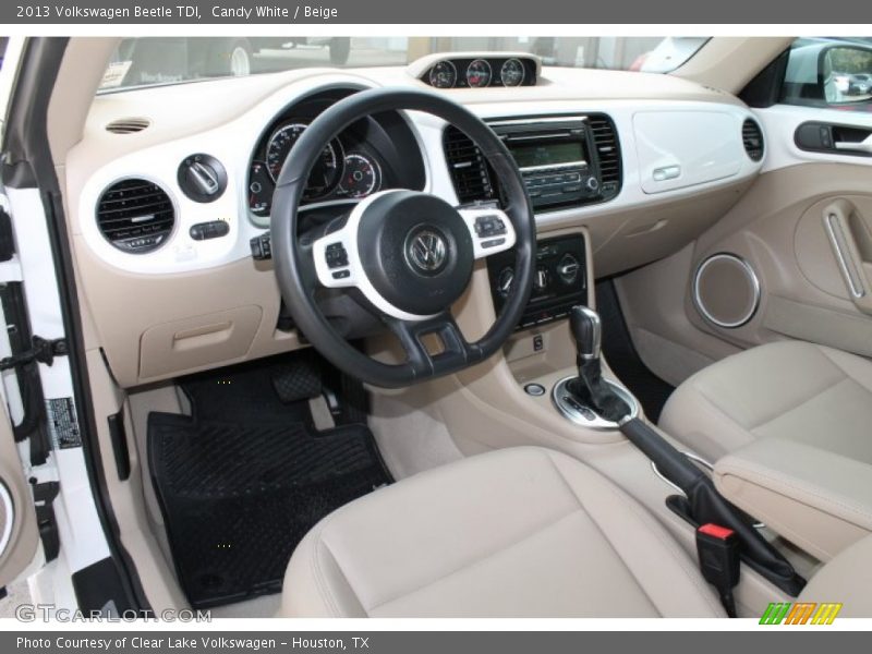 Candy White / Beige 2013 Volkswagen Beetle TDI