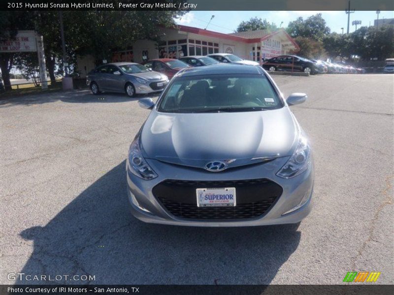 Pewter Gray Metallic / Gray 2015 Hyundai Sonata Hybrid Limited