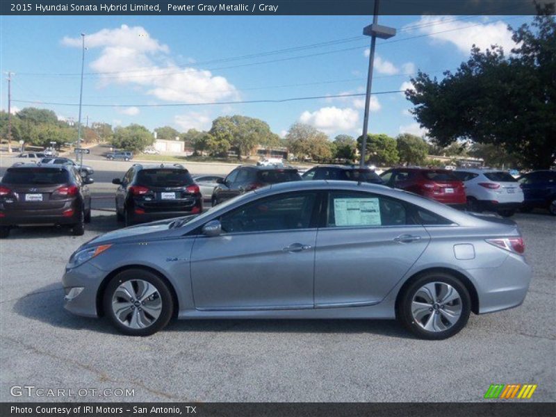 Pewter Gray Metallic / Gray 2015 Hyundai Sonata Hybrid Limited