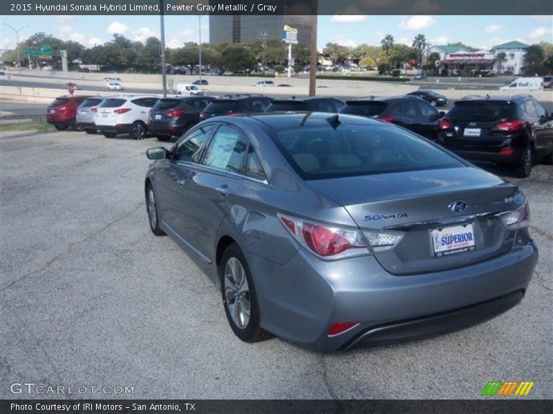 Pewter Gray Metallic / Gray 2015 Hyundai Sonata Hybrid Limited